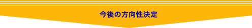 今後の方向性決定